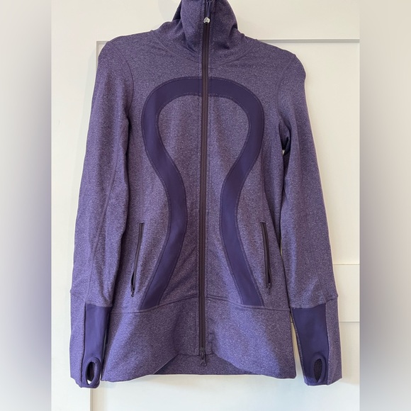 lululemon athletica Tops - Lululemon purple full zip sweatshirt in size 4